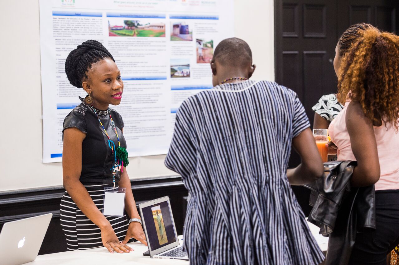 Undergraduate student Rachel Nanteza showcasing her environmental and sustainability research.