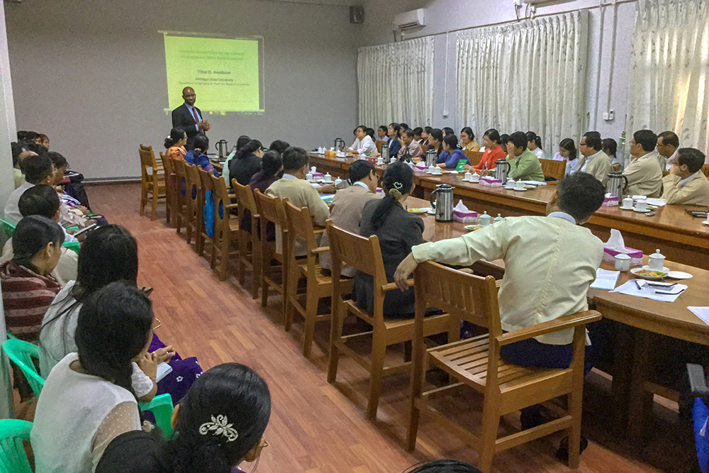 Titus Awokuse in Myanmar