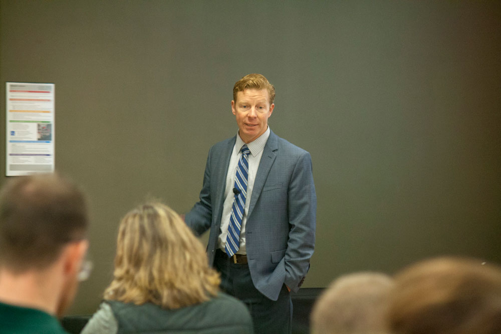 Chris Wolf at the Michigan Agricultural Credit Conference