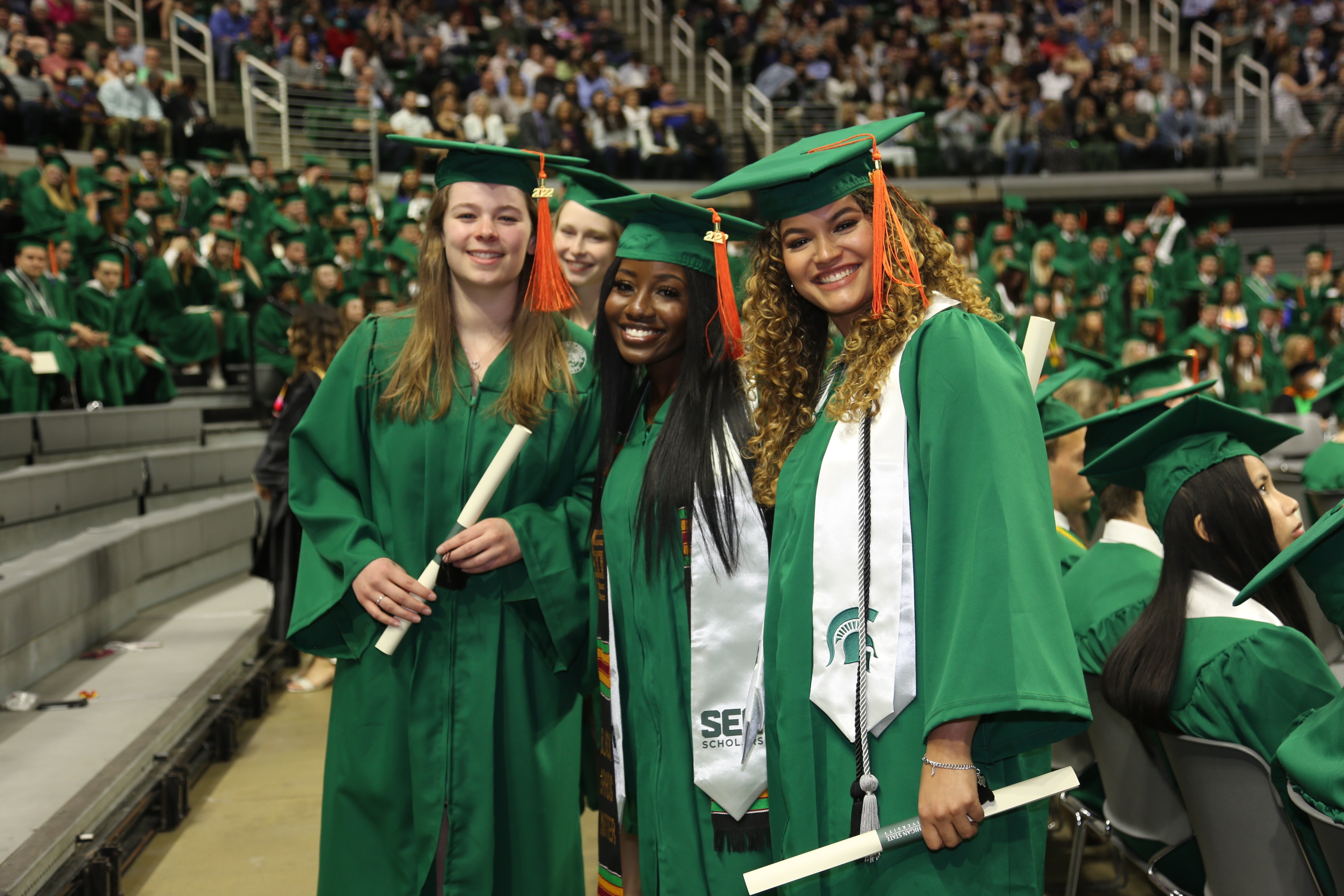 From Left to Right: Brenna Tiernan, Kristin Danz (in the background), Yassah Bah-Deh,  Nyilah Congress