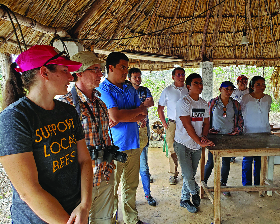 Group of people at a Bee Conference