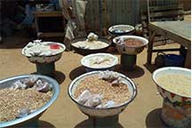 beans for sale at a market