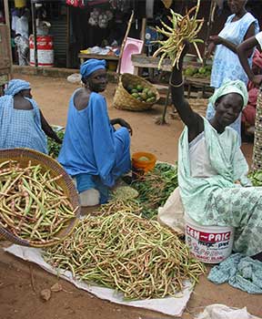 woman at a market