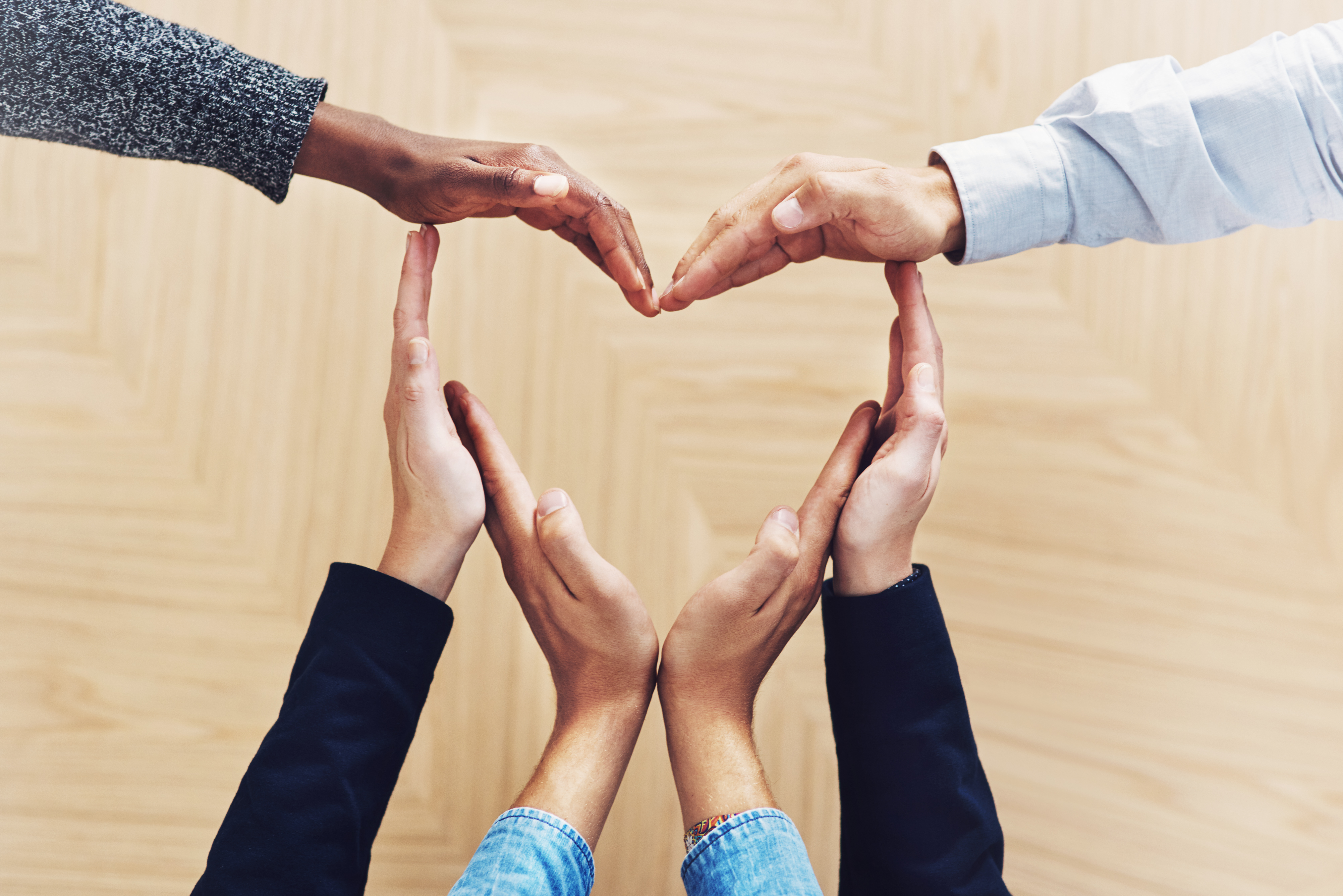 Hands making a heart