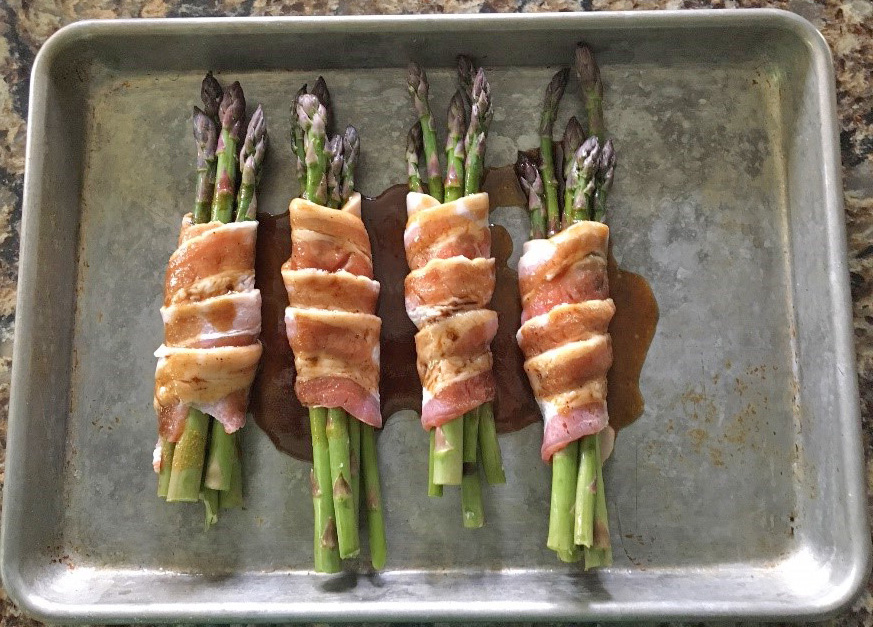 Bacon wrapped asparagus