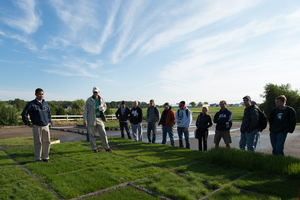 John-Trey-Rogers-with-hat-turf-students-class-on-MSU-campus-file-photo-2012