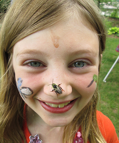 Girl with face paint