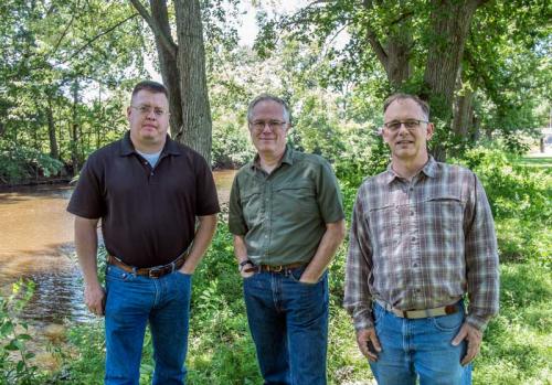 (Left to right) QFC associate director Travis Brenden and co-directors Michael Jones and James Bence