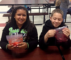 Youth decorating Easter eggs