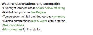 List of weather observations and summaries