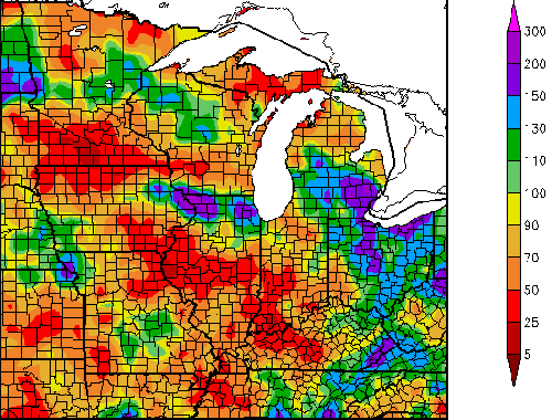 Percent of Normal Precipitation