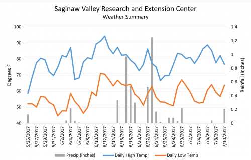 SVSU research weather summary