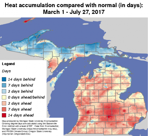 Heat accumulation graph